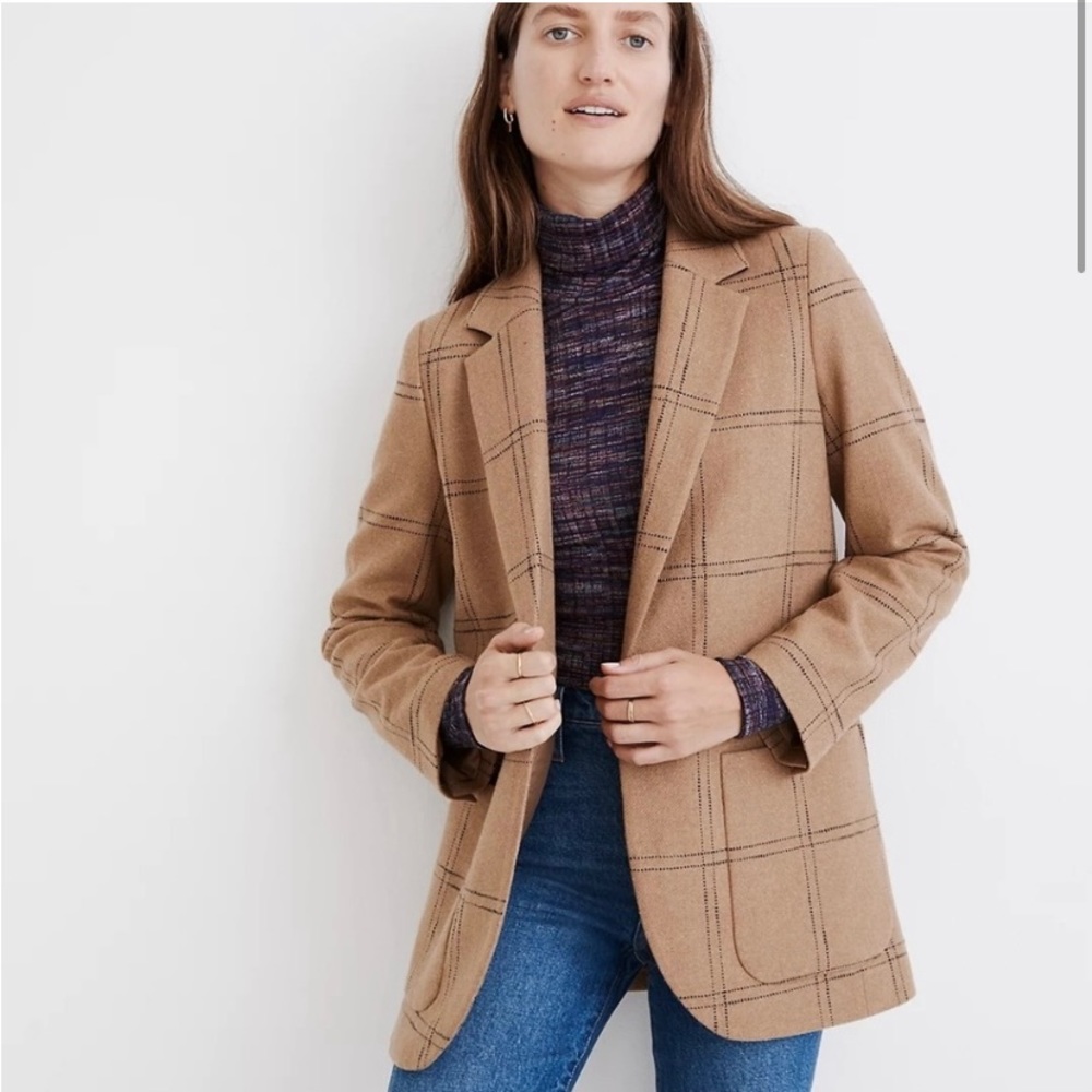 Madewell Larsen Windowpane Blazer